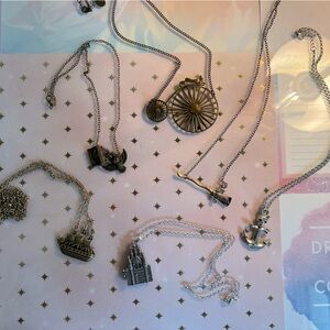 Costume jewelry necklace bundle, 6 pieces